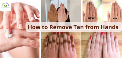 removing spray tan from hands.